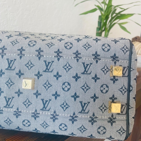 EUC Louis Vuitton Mini Monogram Josephine - Navy Blue - Picture 7 of 14